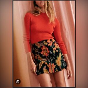 Sezane Justina skirt in floral print in size 38/6